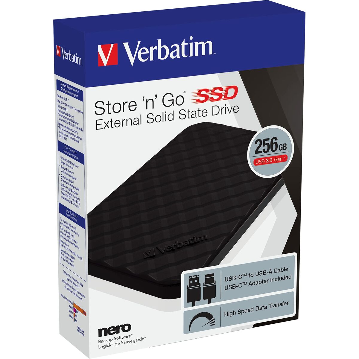 External Hard Drive Verbatim Store 'n' Go 2,5" 256 GB-1