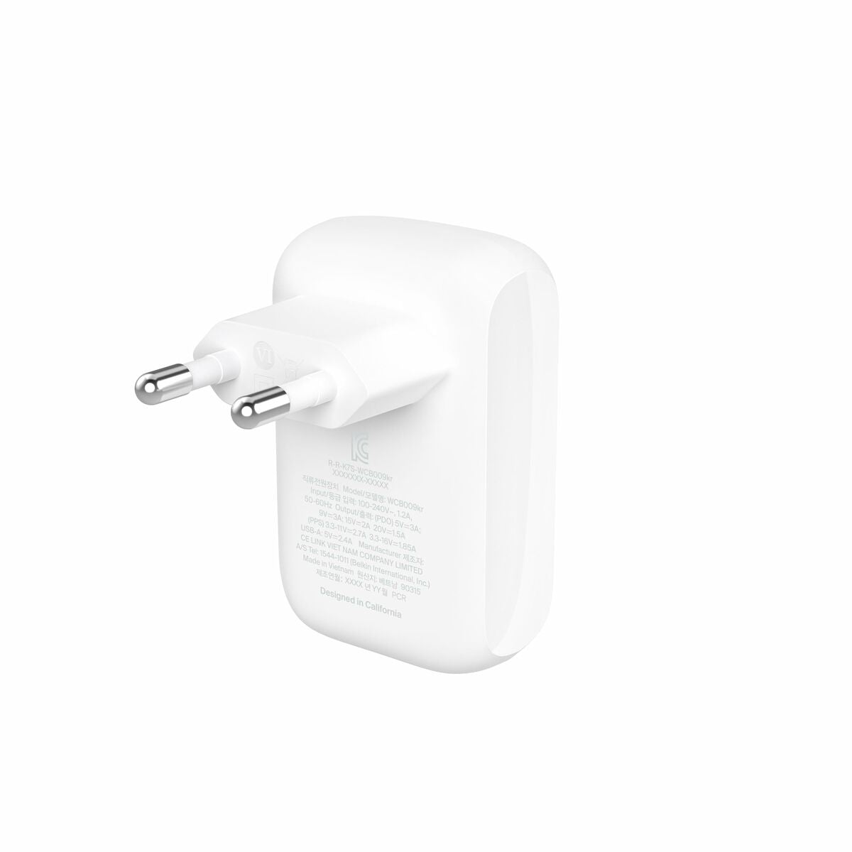 Wall Charger Belkin WCB009VFWH White-1