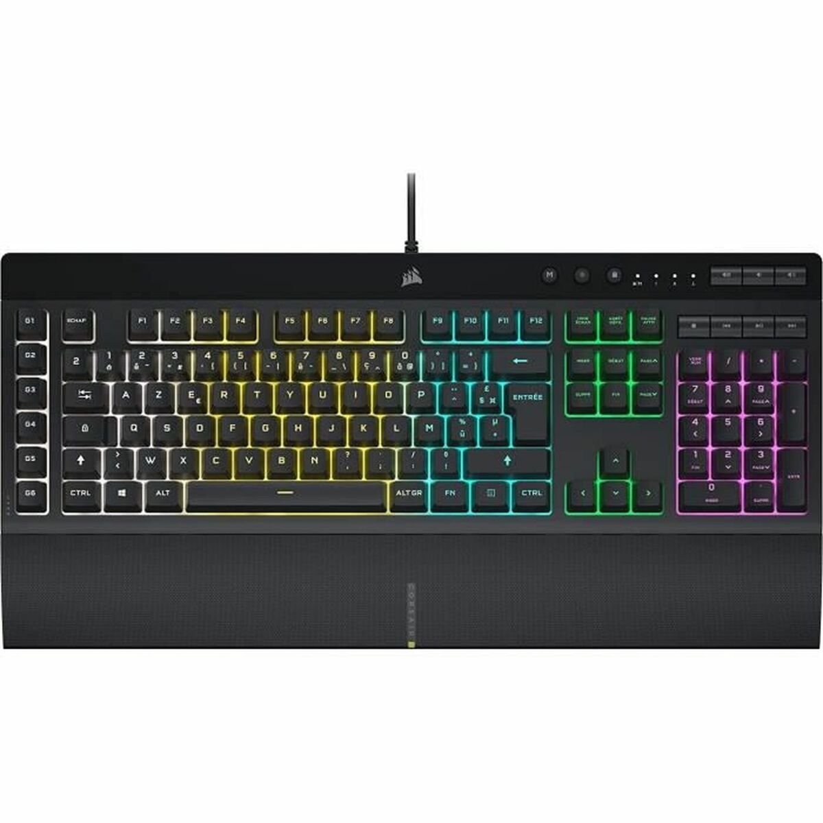 Gaming Keyboard Corsair K55 RGB PRO AZERTY-0