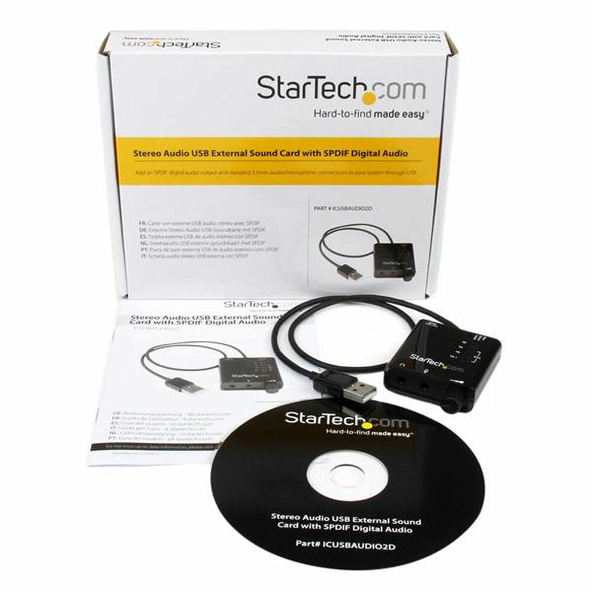 Sound card Startech ICUSBAUDIO2D-1