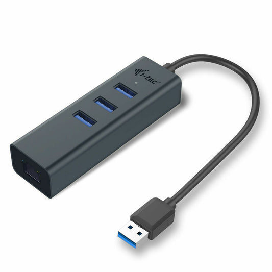 USB Hub i-Tec U3METALG3HUB Grey-0