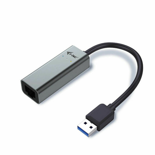 USB to Ethernet Adapter i-Tec U3METALGLAN Black-0