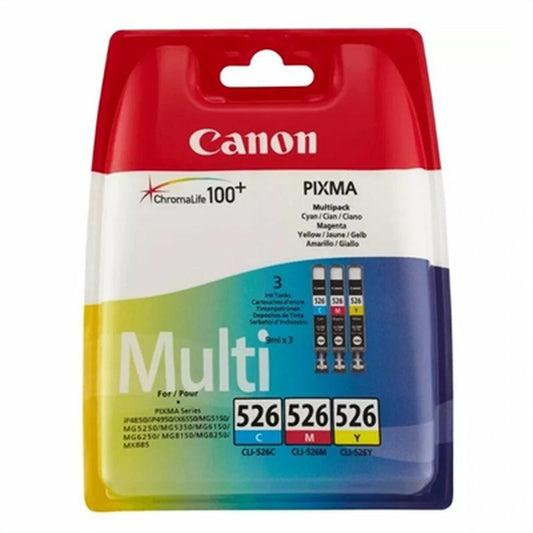 Original Ink Cartridge Canon CLI-526 C/M/Y Cyan/Magenta/Yellow 9 ml x 3-0