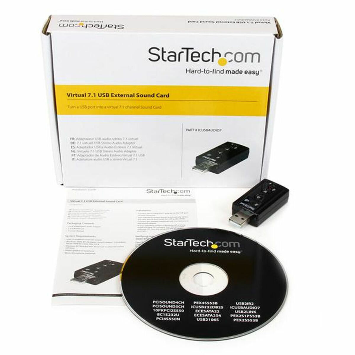 External Sound Card Startech ICUSBAUDIO7-1