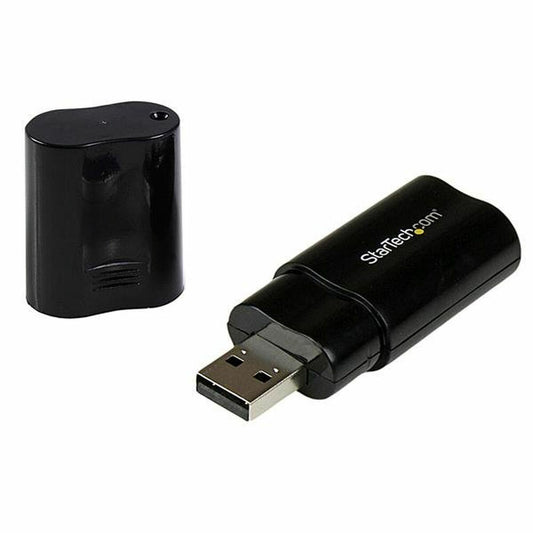 External Sound Card USB Startech ICUSBAUDIOB Black-0