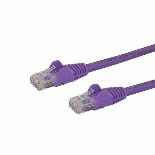 UTP Category 6 Rigid Network Cable Startech N6PATC50CMPL Lilac Purple 50 cm-0