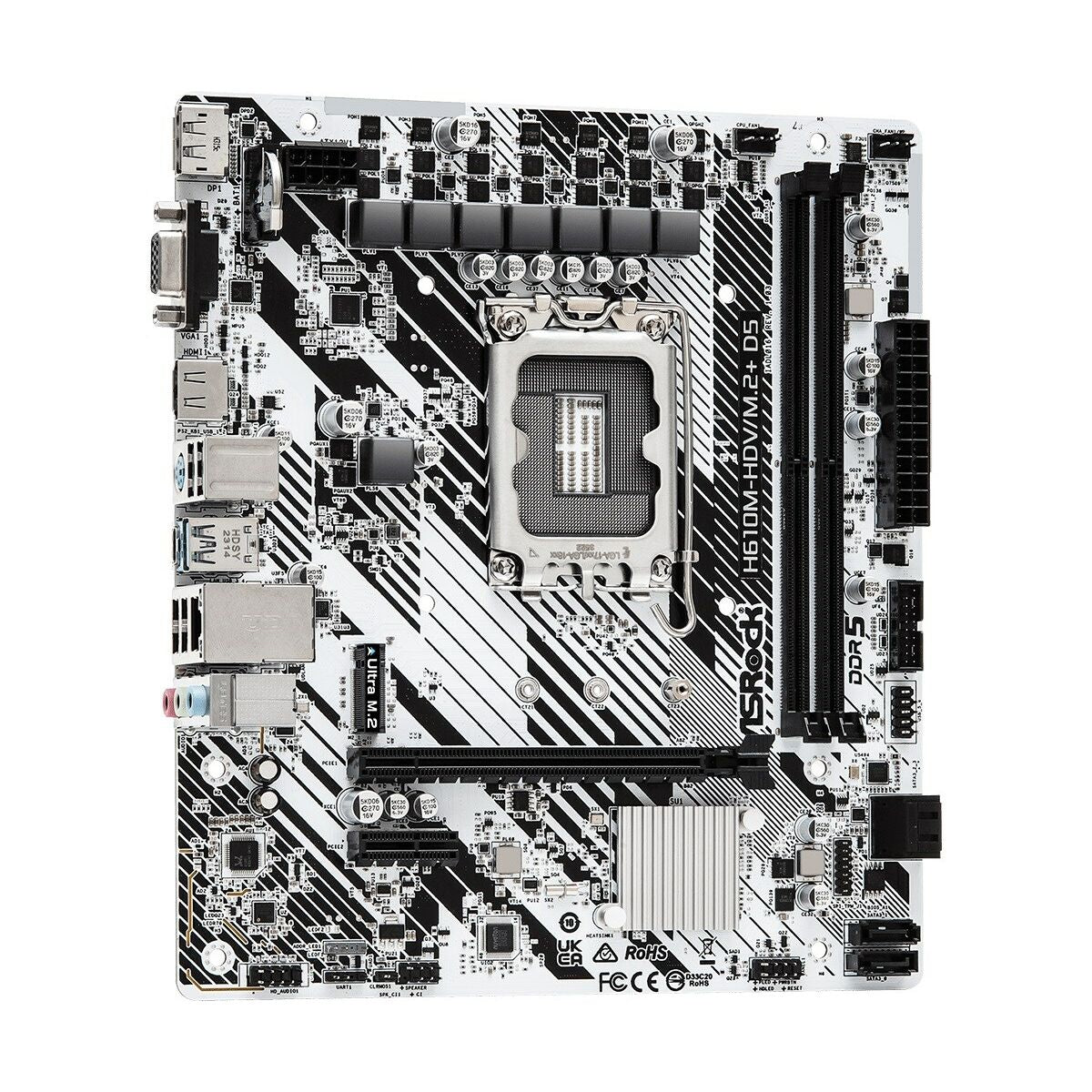 Motherboard ASRock H610M-HDV/M.2+ D5 LGA 1700 INTEL H610-4
