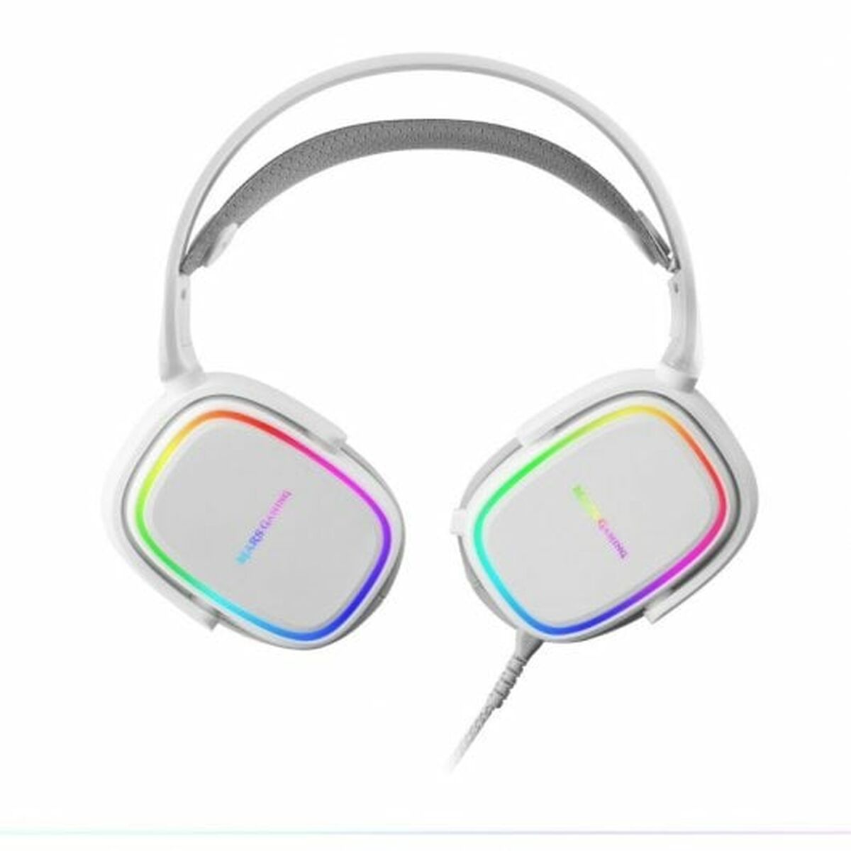 Gaming Headset with Microphone Mars Gaming MHAXW RGB White-4