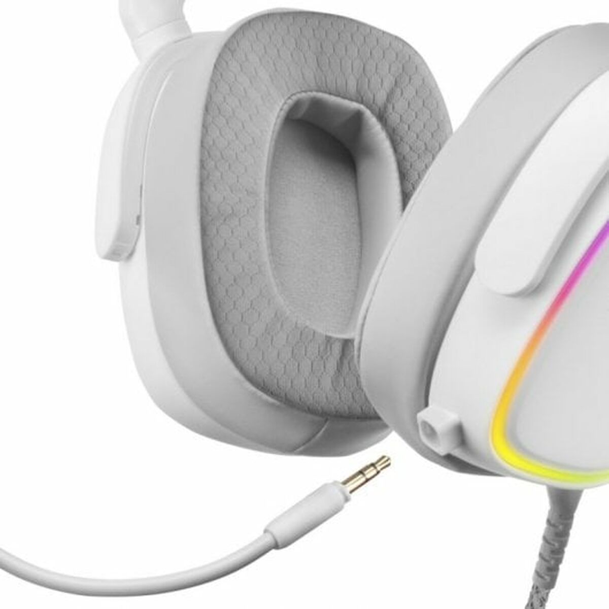 Gaming Headset with Microphone Mars Gaming MHAXW RGB White-3