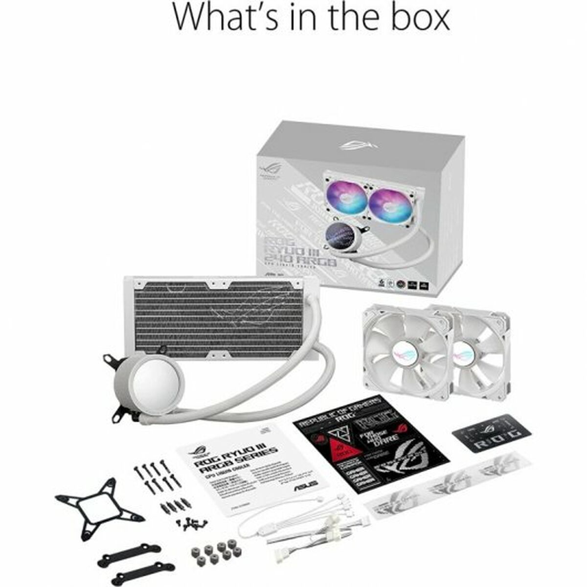 Portable Cooler Asus ROG Ryuo III 240 ARGB White Edition-12