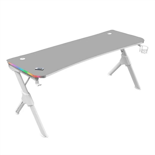 Desk Mars Gaming MGDXLRGBW LED RGB White Steel 160 x 60 cm-0
