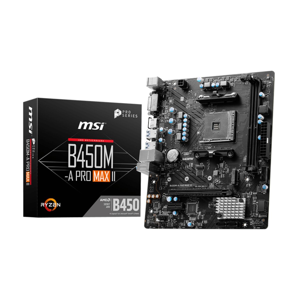 Motherboard MSI B450M-A PRO MAX II  AMD B450 AMD AMD AM4-1