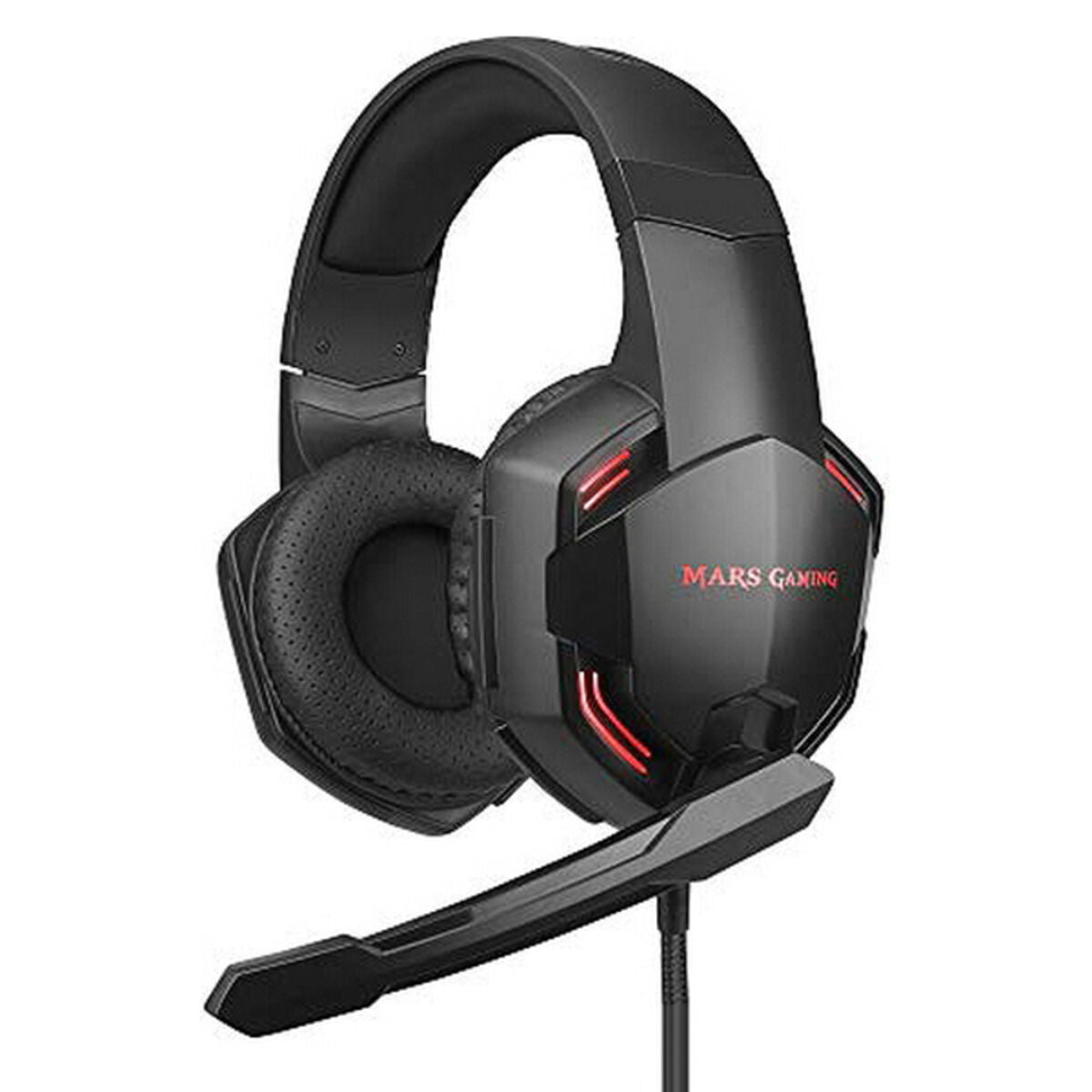 Gaming Headset with Microphone Mars Gaming MHXPRO71 Black Red-1