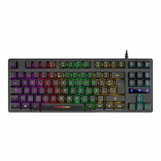 Gaming Keyboard Mars Gaming MKTKLES LED RGB Spanish Qwerty-0