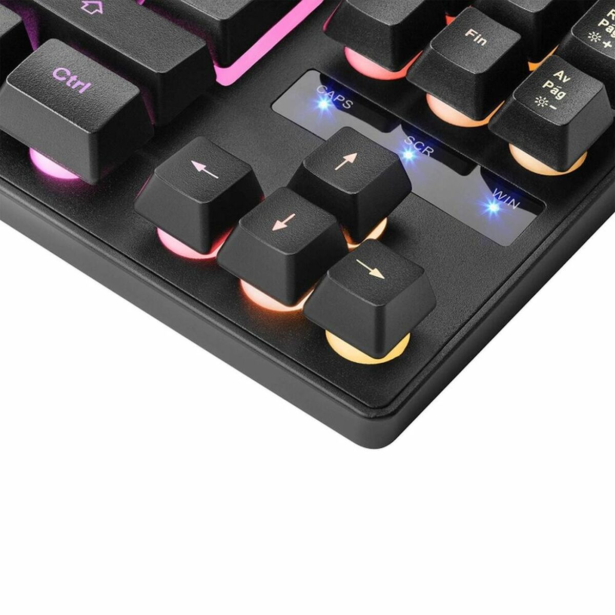 Gaming Keyboard Mars Gaming MKTKLES LED RGB Spanish Qwerty-3