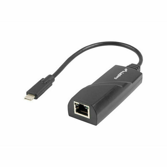 USB C to RJ45 Network Adapter Lanberg NC-1000-02 Black 0,15 m-0