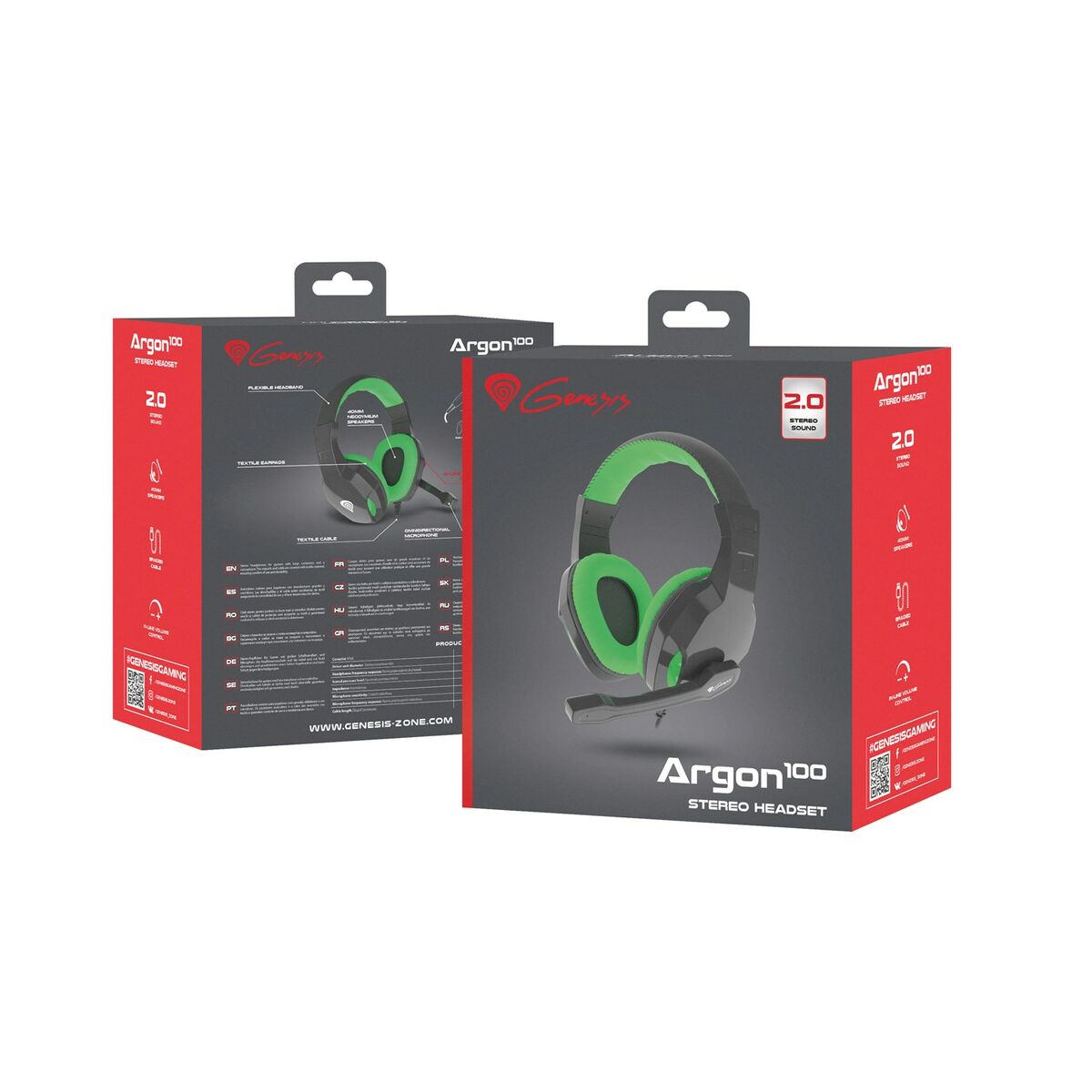 Gaming Earpiece with Microphone Natec Argon 100-3