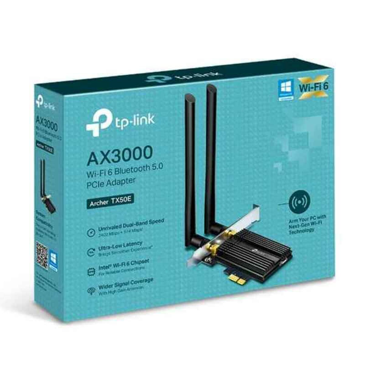 Wi-Fi Network Card TP-Link Archer TX50E Bluetooth 5.0 2400 Mbps-1