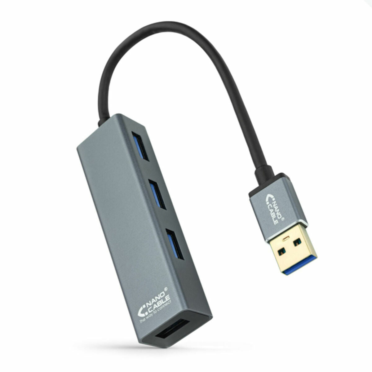 4-Port USB Hub NANOCABLE 10.16.4402 USB 3.0-0