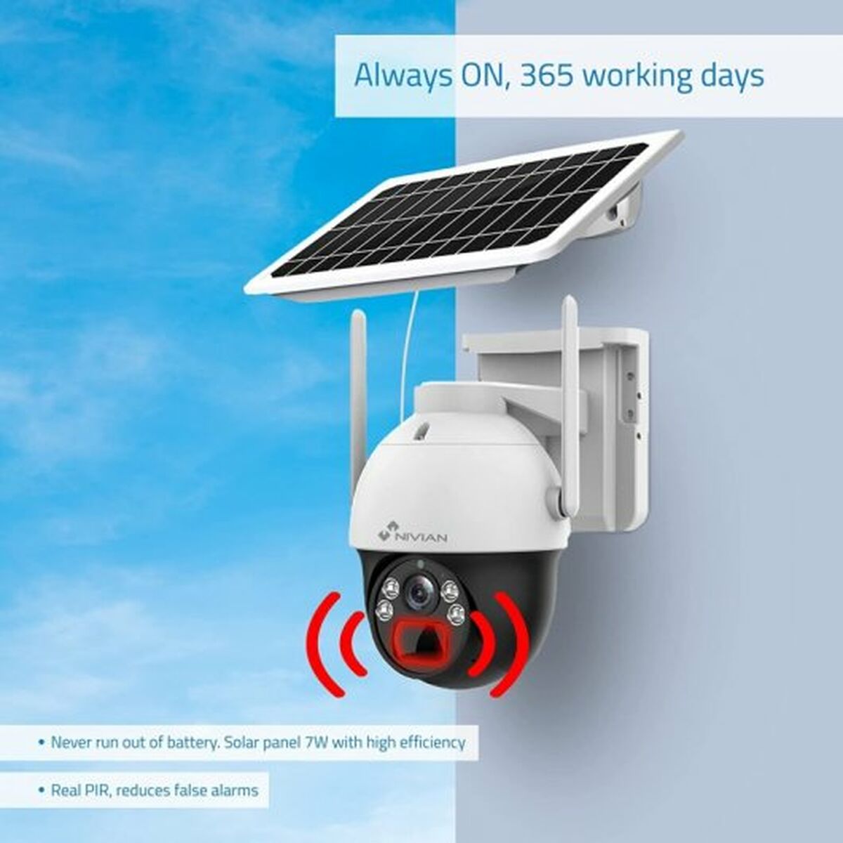 Surveillance Camcorder Nivian 360º 4G(SIM)-4