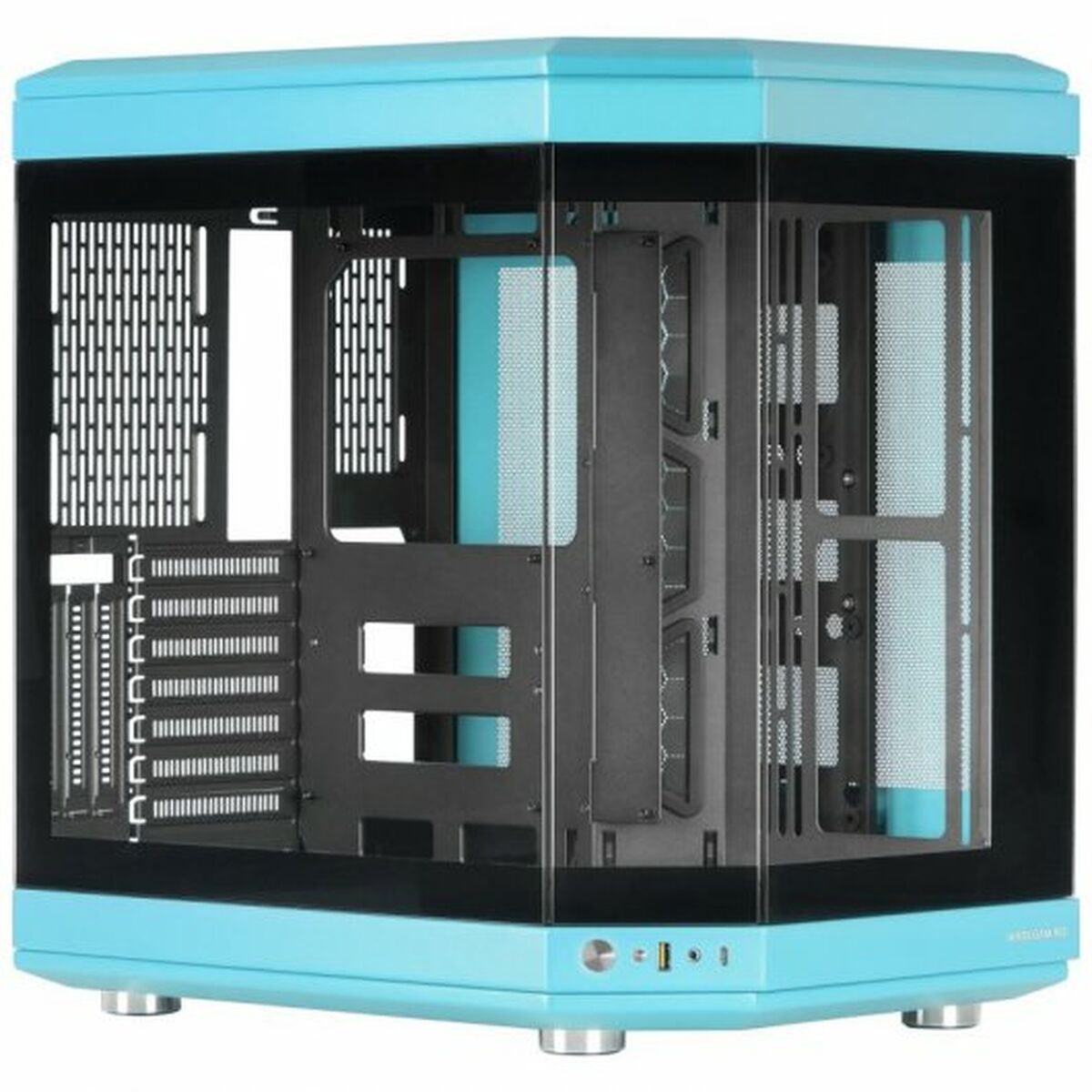 ATX Semi-tower Box Mars Gaming MC-3T Blue Black-0