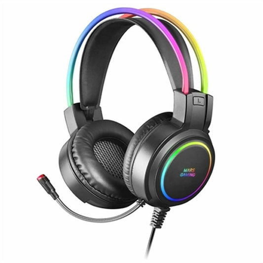 Headphones with Microphone Mars Gaming MHRGB-0
