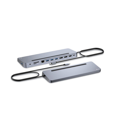 USB Hub i-Tec C31FLAT2PDPRO100W 100 W Silver-0