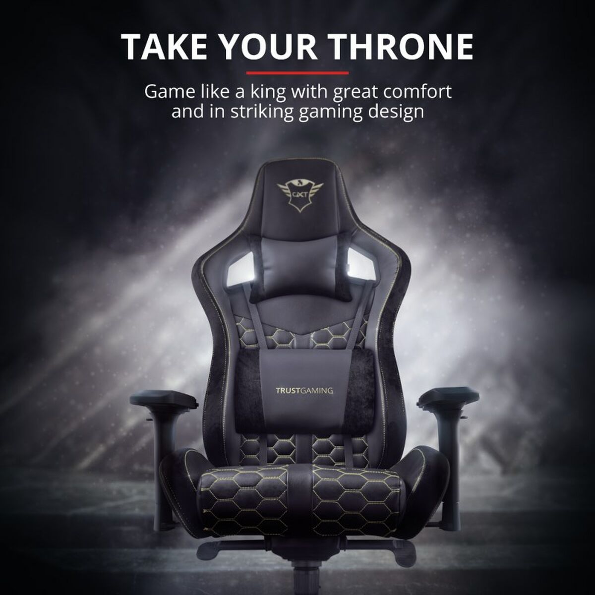 Gaming Chair Trust GXT 712 Resto Pro Yellow Black-11