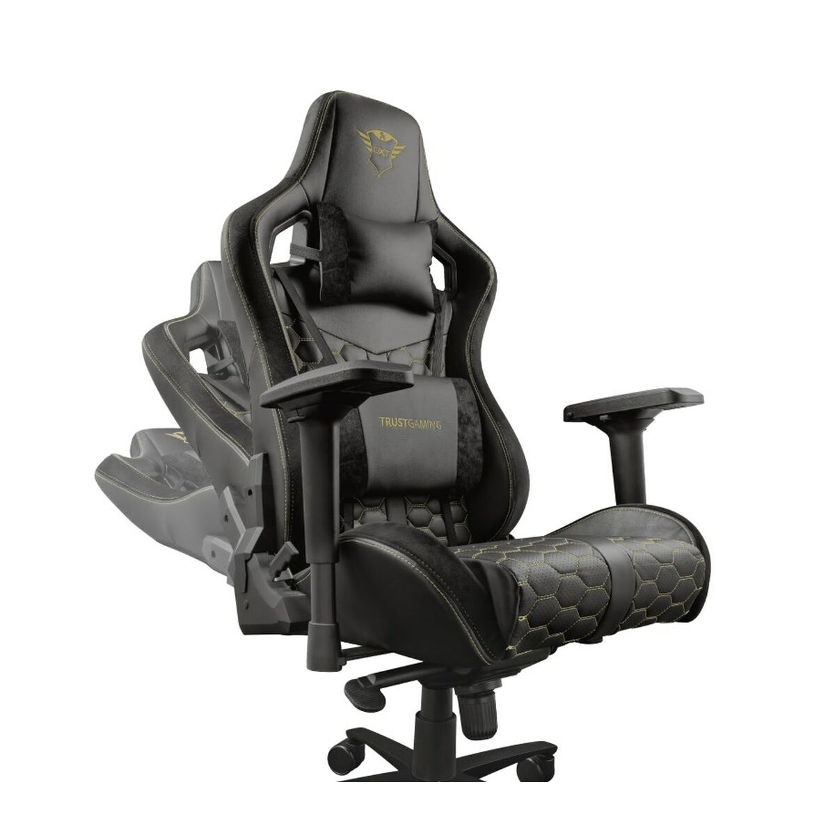 Gaming Chair Trust GXT 712 Resto Pro Yellow Black-5