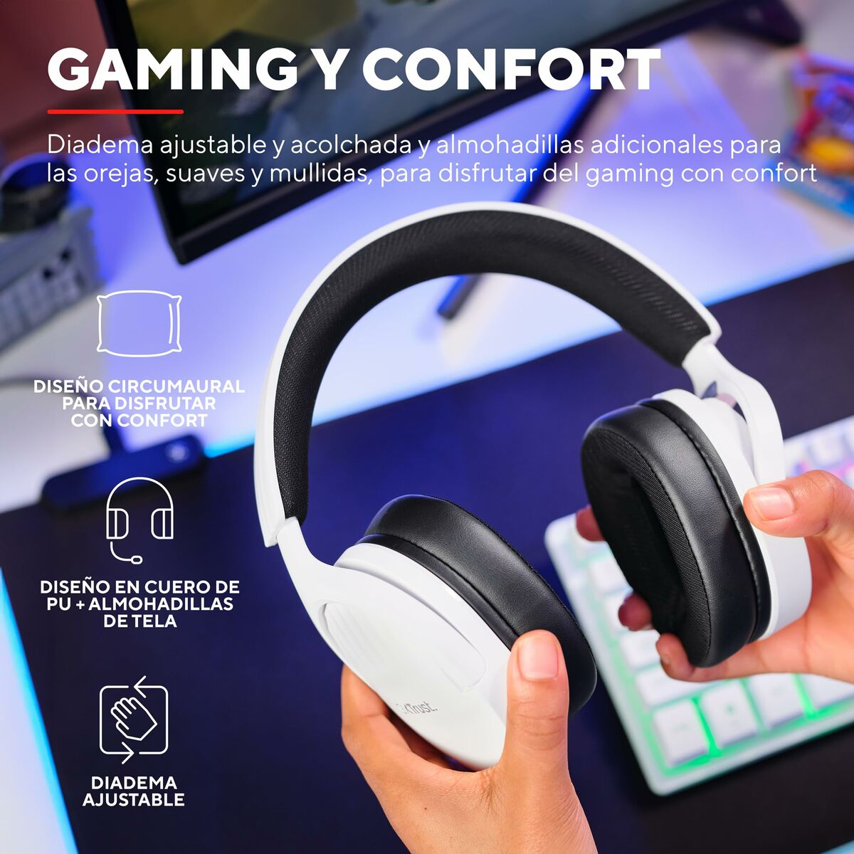 Gaming Headset with Microphone Trust 25210-10