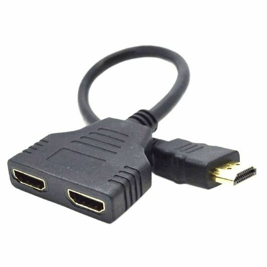 HDMI to Double HDMI Adapter GEMBIRD DSP-2PH4-04 Black-0