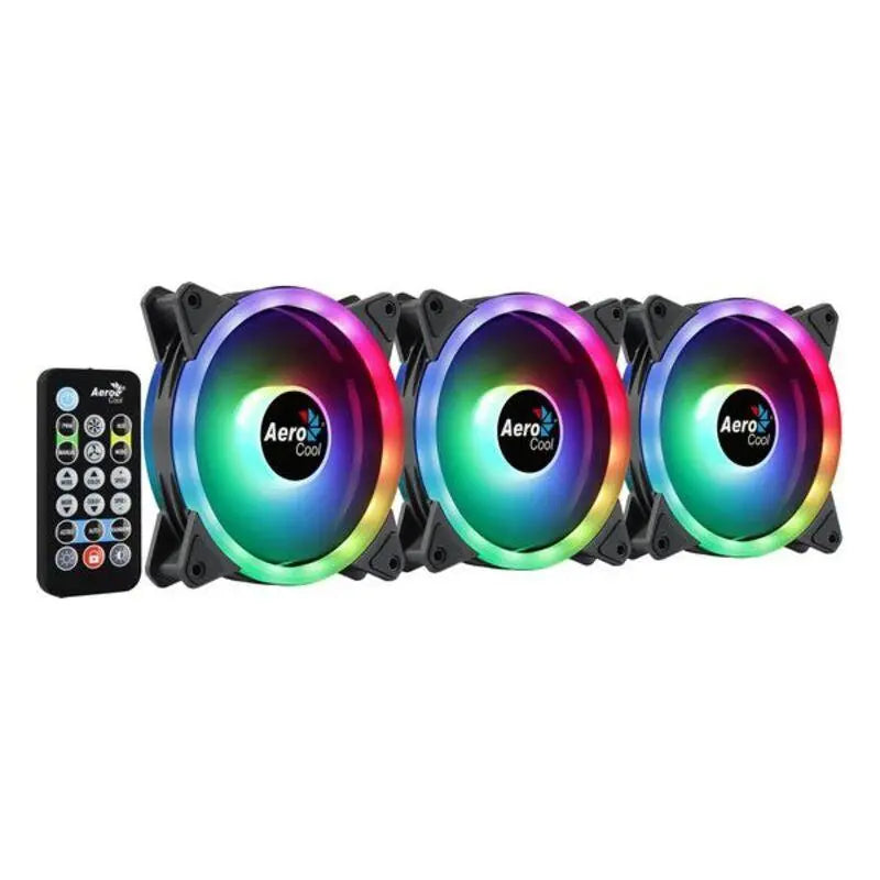 Box Ventilator Aerocool Duo 12 Pro ARGB Ø 12 cm (3 Units) - IGSI Europe Ltd