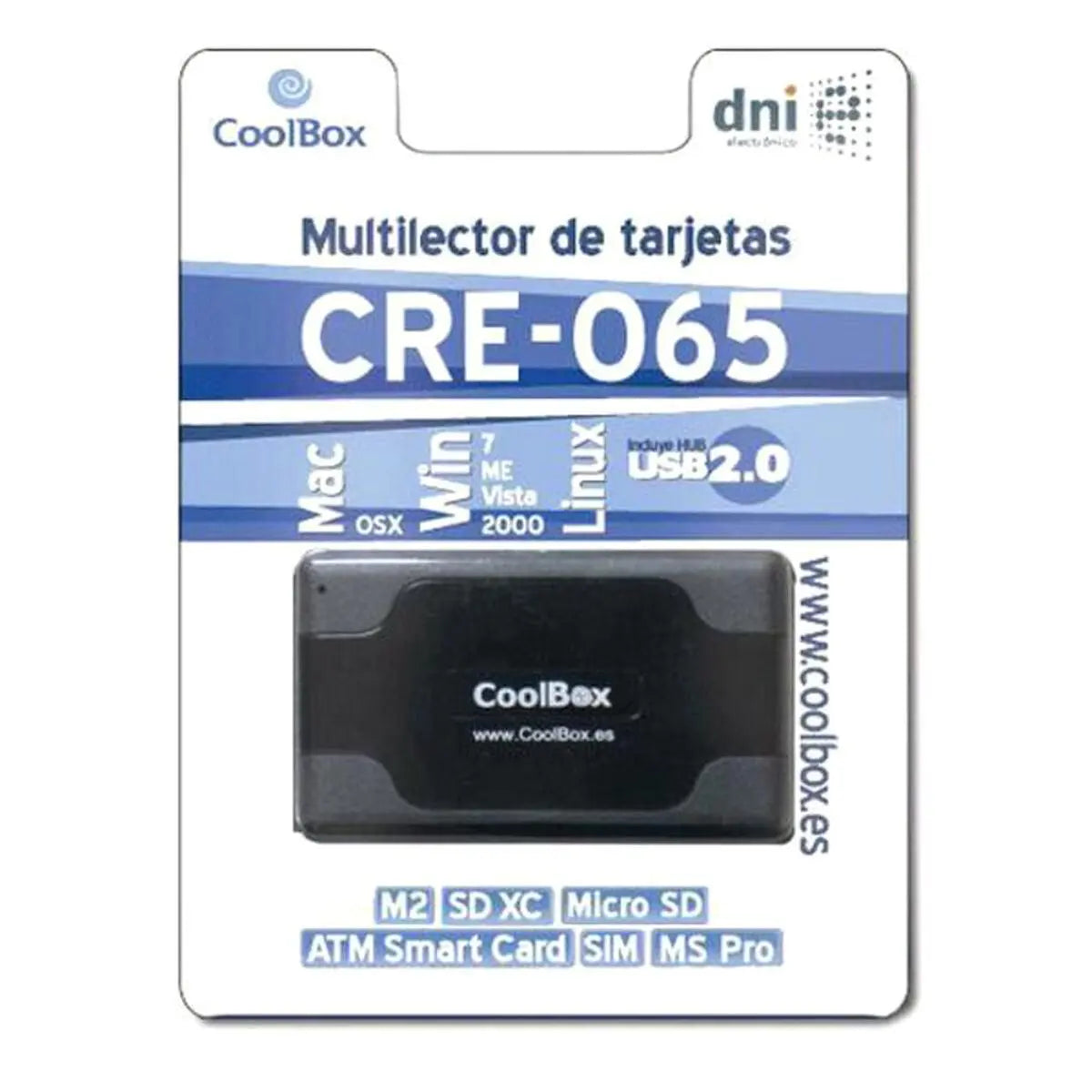External Card Reader CoolBox CRE-065A Black - IGSI Europe Ltd