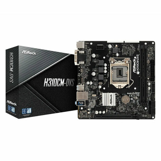 Motherboard ASRock H310CM-DVS Intel H310 LGA 1151 - IGSI Europe Ltd