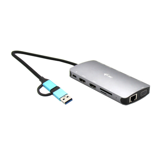 USB Hub i-Tec CANANOTDOCKPD Silver-0
