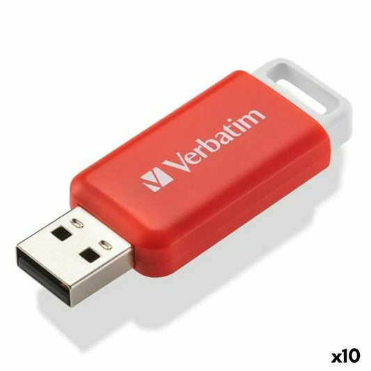 USB stick Verbatim V Databar Red 16 GB - IGSI Europe Ltd