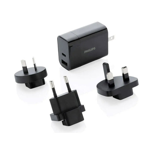 Universal Travel Power Adapter Philips Black 30 W - IGSI Europe Ltd