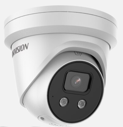 Hikvision 4MP POE IP Camera H.265+ Active Strobe Light and Audio Alarm Warning-1