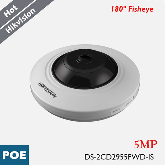 Hikvision 5MP Fisheye Camera DS-2CD2955FWD-IS 180° Panorama View-0