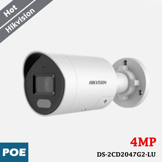 Hikvision 4MP ColorVu Strobe Light and Audible Warning Fixed Mini Bullet IP-0