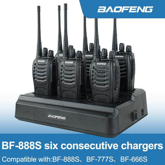Baofeng 888S Charger Multi Battery Six Way 5V 4A Fast Charger-0
