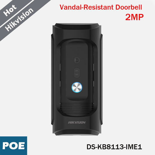 HIKVISION Vandal-Resistant Doorbell DS-KB8113-IME1 Mobile APP Remote Unlock-0