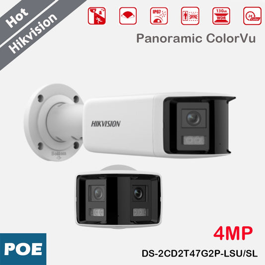 Hikvision 4MP Panoramic ColorVu Home Protection IP Camera 2.8mm Dual Lens Audio-0