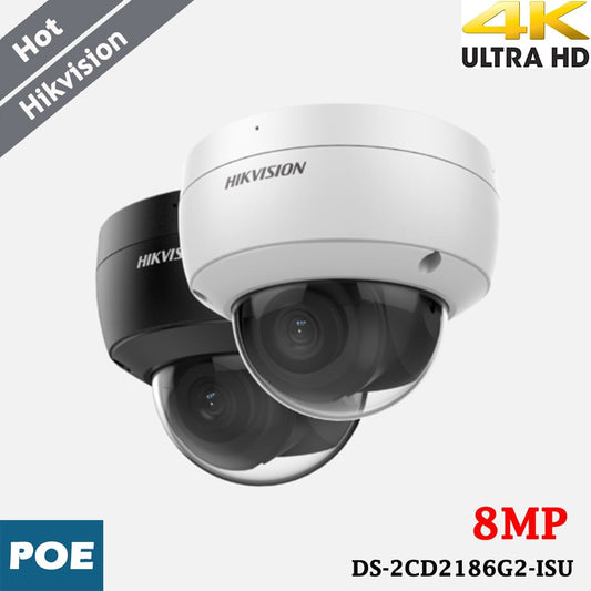 Hikvision 8MP 4K Security Camera Excellent Low-light H.265+ Built-in MIC Audio-0