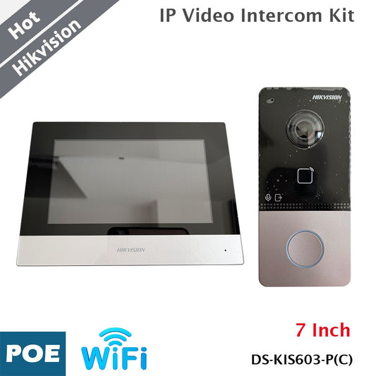 Hikvision IP Video Intercom Kit Indoor Station 7 Inch Touch Screen Support-0