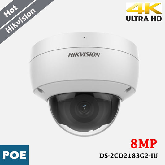 Hikvision 8MP DS-2CD2183G2-IU IP Camera 120dB WDR H.265+ Focus on Human Vehicle-0