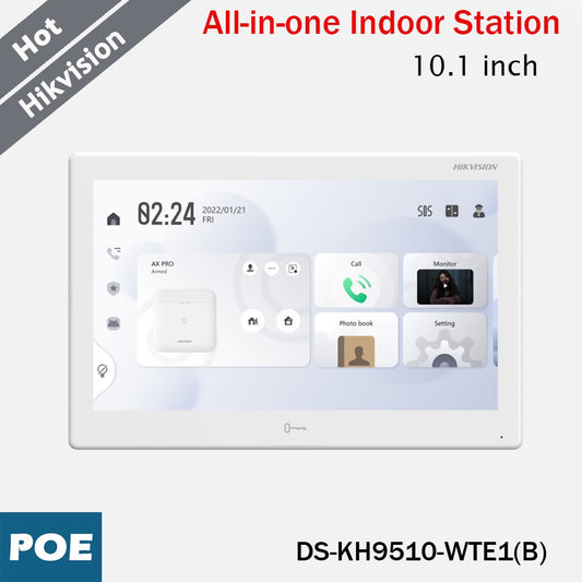Hikvision All-in-One Indoor Station DS-KH9510-WTE1(B) 10.1 inch Colorful Touch-0