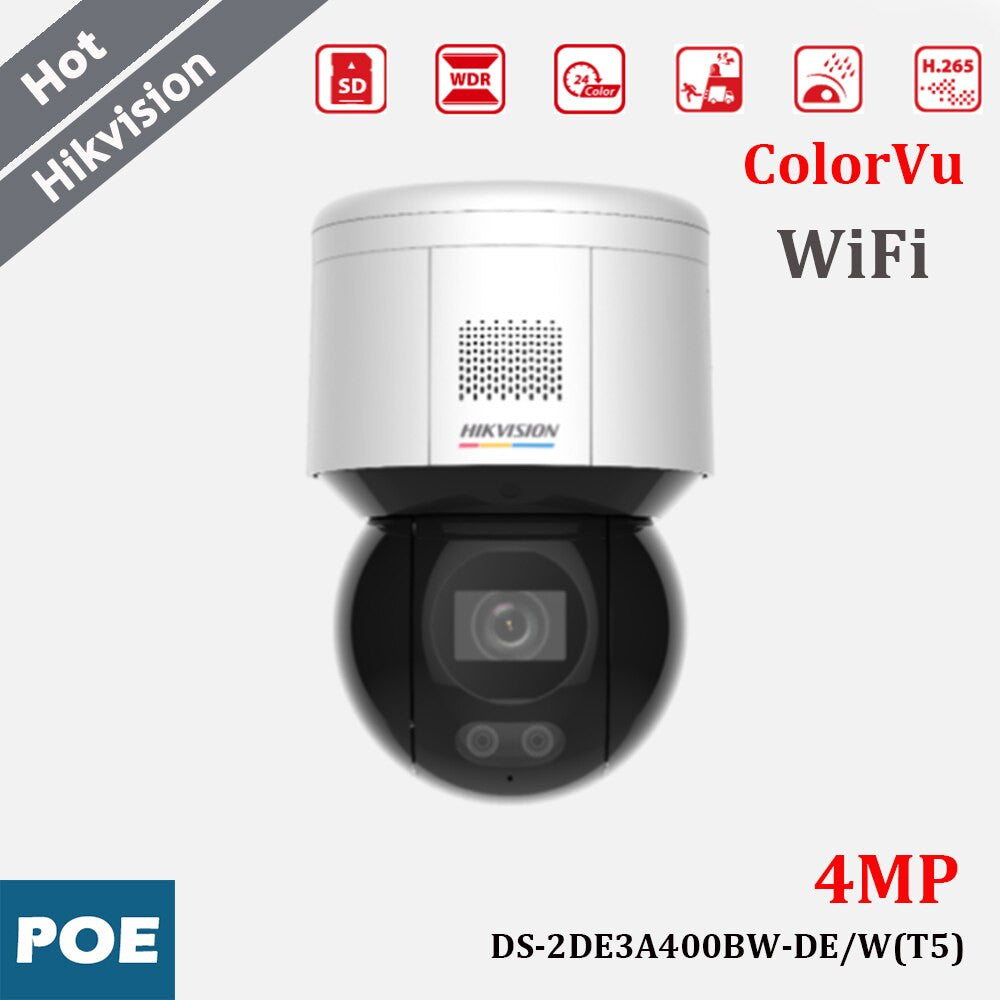Hikvision 3-inch 4MP ColorVu PT Network Camera WiFi Mini Camera Face Capture-0