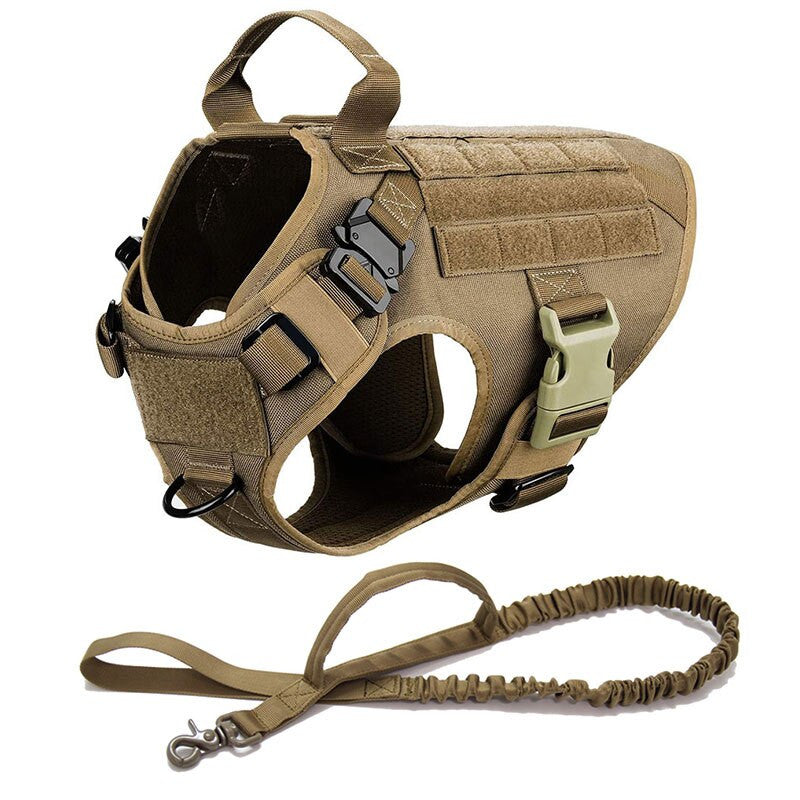 Dog Collar Military Dog Harness And Leash Set-19