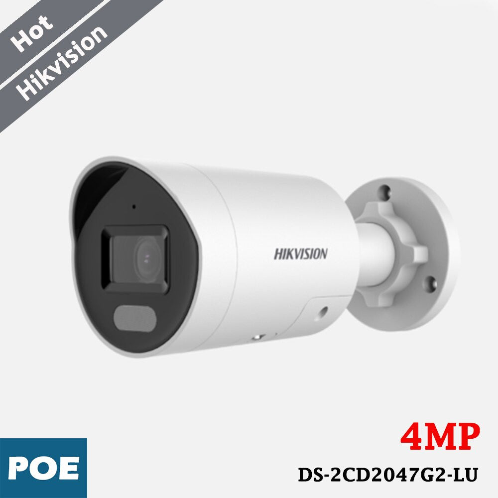 Hikvision 4MP ColorVu Strobe Light and Audible Warning Fixed Mini Bullet IP-1
